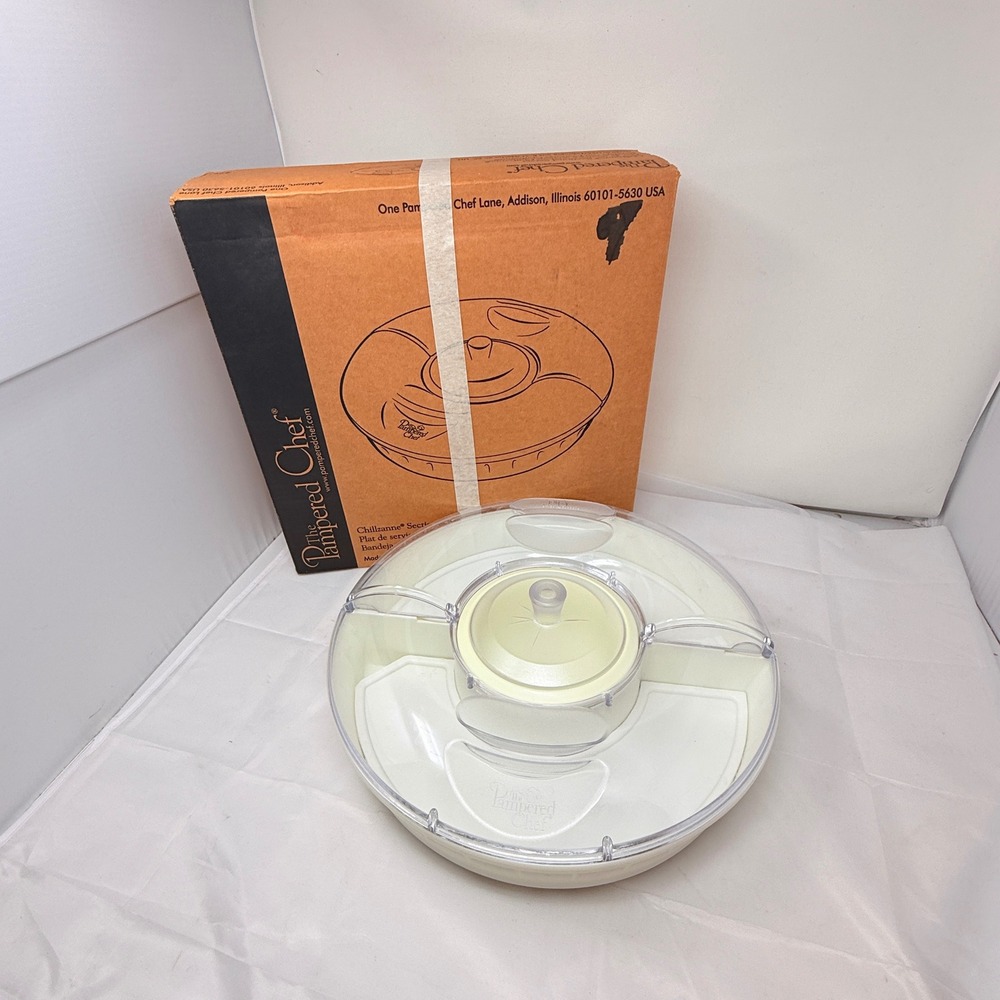 Pampered Chef Chillzanne Sectional Server Tray Platter Serveware USA 2791